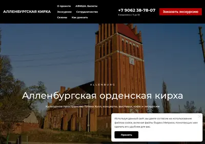 Снимок главной страницы allenburg.ru