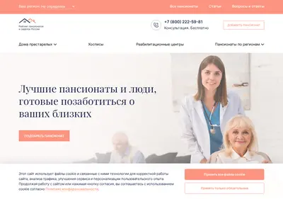 Снимок главной страницы all-pansionat.ru