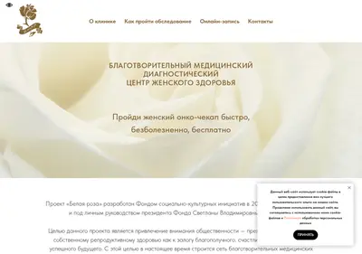 Снимок главной страницы belroza86.ru