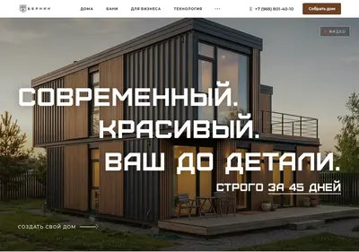 Снимок главной страницы bernic.ru
