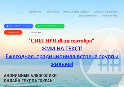 Снимок главной страницы aa-ocean.ru