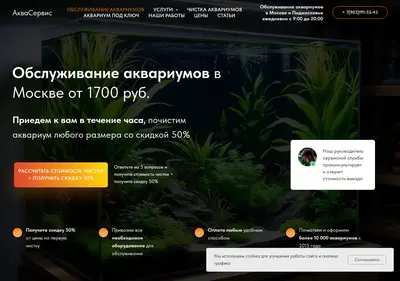 Снимок главной страницы akvariumservis.ru