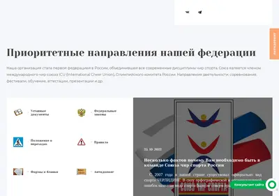 Снимок главной страницы cheerleading.su