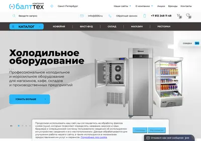 Снимок главной страницы balttech.ru
