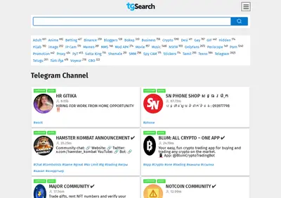 Снимок главной страницы tgsearch.su