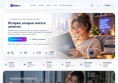 Снимок главной страницы bukbox.ru