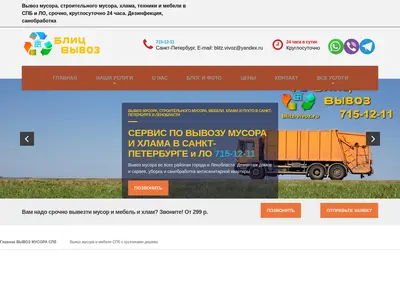 Снимок главной страницы blitz-vivoz.ru