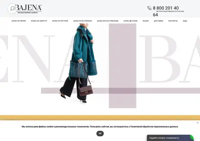 Снимок главной страницы bajena.ru