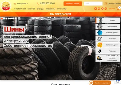 Снимок главной страницы agro-luch.ru