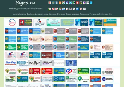 Снимок главной страницы bigro.ru