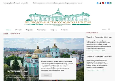 Снимок главной страницы beleparh.ru