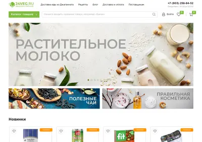 Снимок главной страницы 24veg.ru