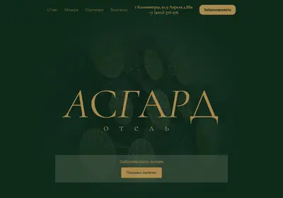 Снимок главной страницы asgardotel.ru
