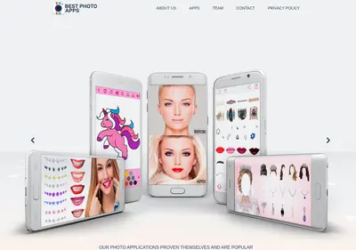 Снимок главной страницы bestphotoapps.ru