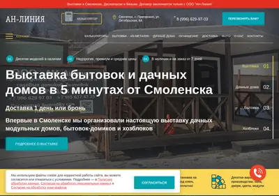 Снимок главной страницы anlinia.ru