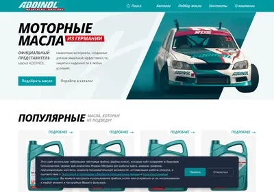 Снимок главной страницы addinol24.ru
