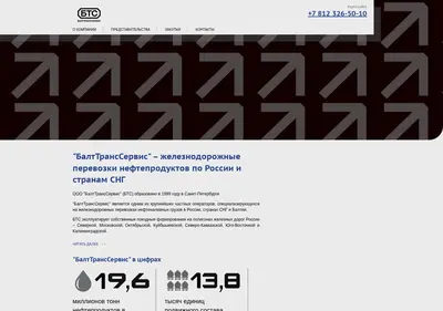 Снимок главной страницы bts.ru