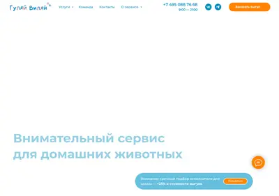 Снимок главной страницы walkwag.ru