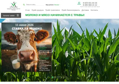 Снимок главной страницы agroveles.ru