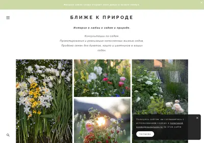 Снимок главной страницы closetonature.ru