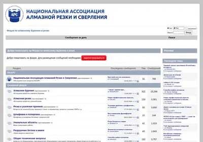 Снимок главной страницы almaz-forum.ru