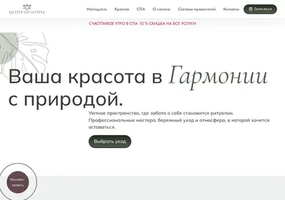 Снимок главной страницы centr-krasoti.ru