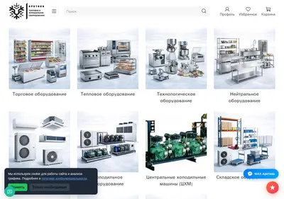 Снимок главной страницы arctika123.ru