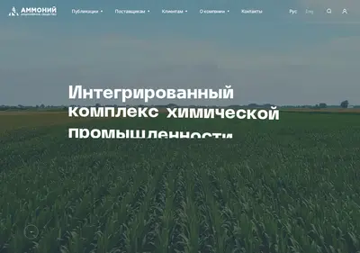 Снимок главной страницы ammoni.ru