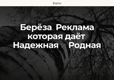 Снимок главной страницы bereza-reklama.ru
