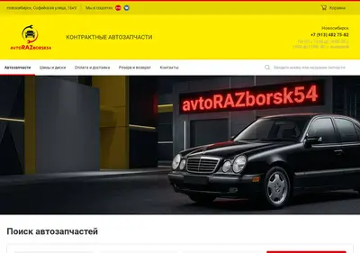 Снимок главной страницы avtorazborsk54.ru