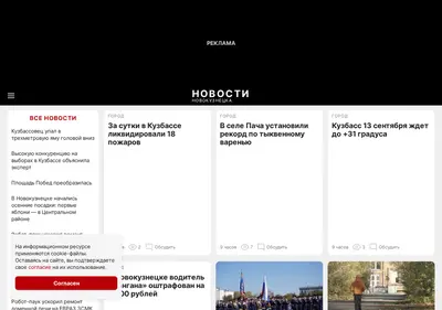 Снимок главной страницы 142.ru