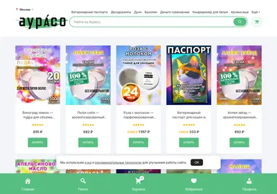 Снимок главной страницы auraso.ru