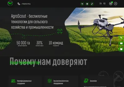Снимок главной страницы agro-scout.ru