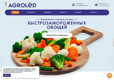 Снимок главной страницы agro-led.ru