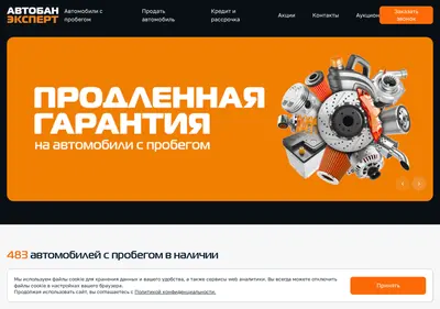 Снимок главной страницы avtoban-expert.ru