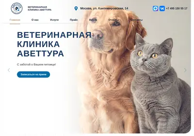 Снимок главной страницы avettura.ru