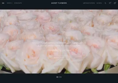 Снимок главной страницы agentflowers.ru