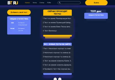 Снимок главной страницы besttest2012.ru