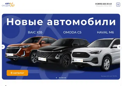 Снимок главной страницы autockidka.ru