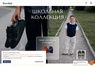 Снимок главной страницы bootini.ru