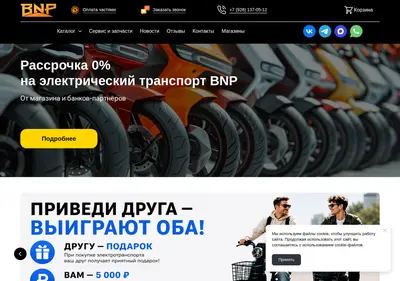 Снимок главной страницы bnp-market.ru
