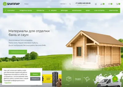 Снимок главной страницы blagopar.ru