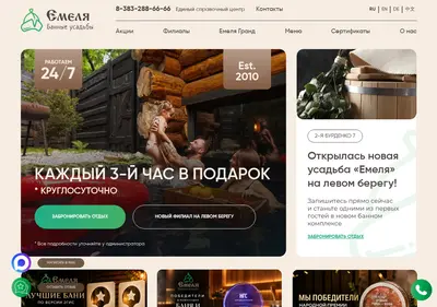 Снимок главной страницы banya-emelya.ru
