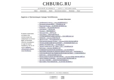 Снимок главной страницы chburg.ru