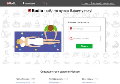Снимок главной страницы bodio.ru