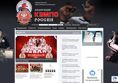 Снимок главной страницы kempo.su