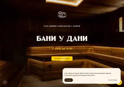 Снимок главной страницы baniudani.ru