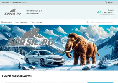 Снимок главной страницы 500sil.ru