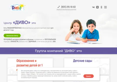 Снимок главной страницы centr-divo.ru