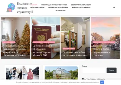 Снимок главной страницы balzamin-dostavka.ru